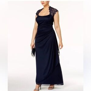 Xscape X Sz 10 gorgeous formal dress with ruching